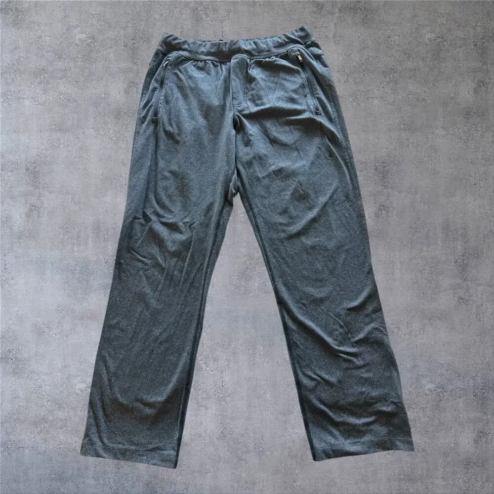Lululemon Men XL City Sweat Jogger Pants Grey Heathered French Terry Zip Pocket